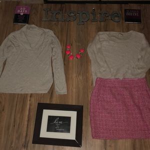 Hot Pink Banana Republic Miniskirt Ensemble